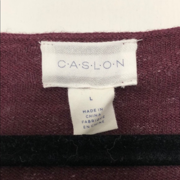 Caslon NWOT side tie burgundy tunic - Picture 3 of 5